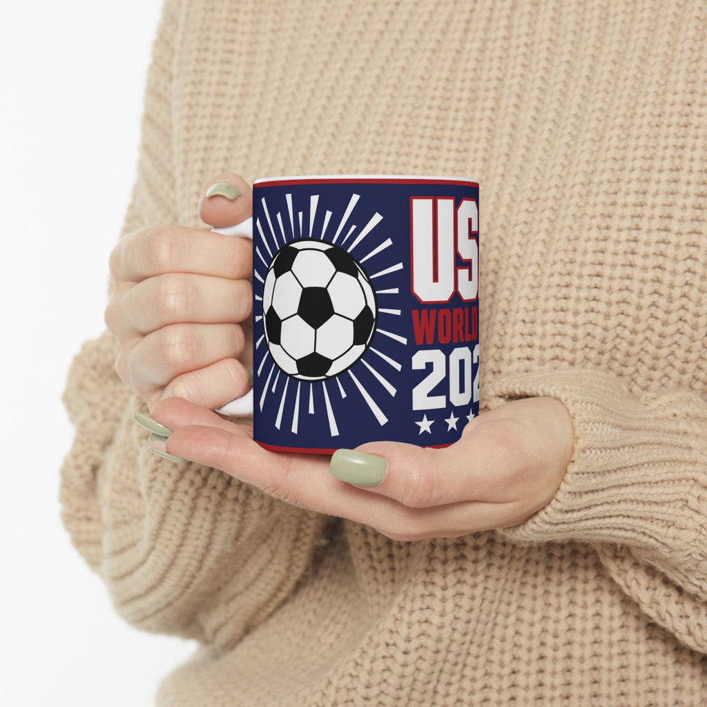 USA World Cup 2026 Soccer Mug - 11oz/15oz Coffee Cup