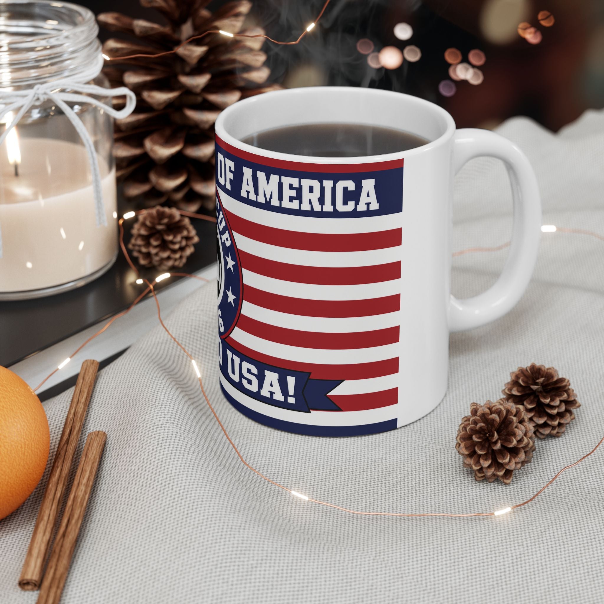 USA World Cup 2026 Soccer Mug —  11oz/15oz Coffee Cup