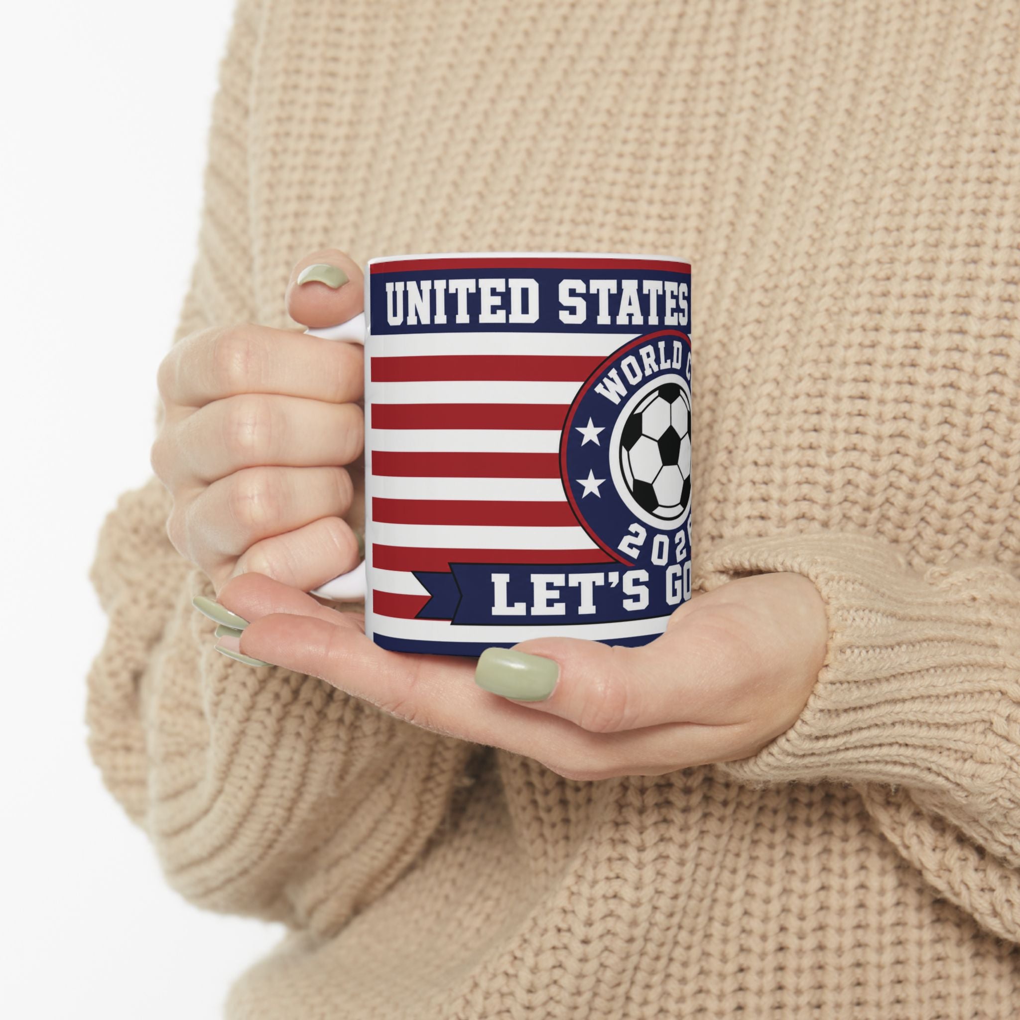 USA World Cup 2026 Soccer Mug —  11oz/15oz Coffee Cup