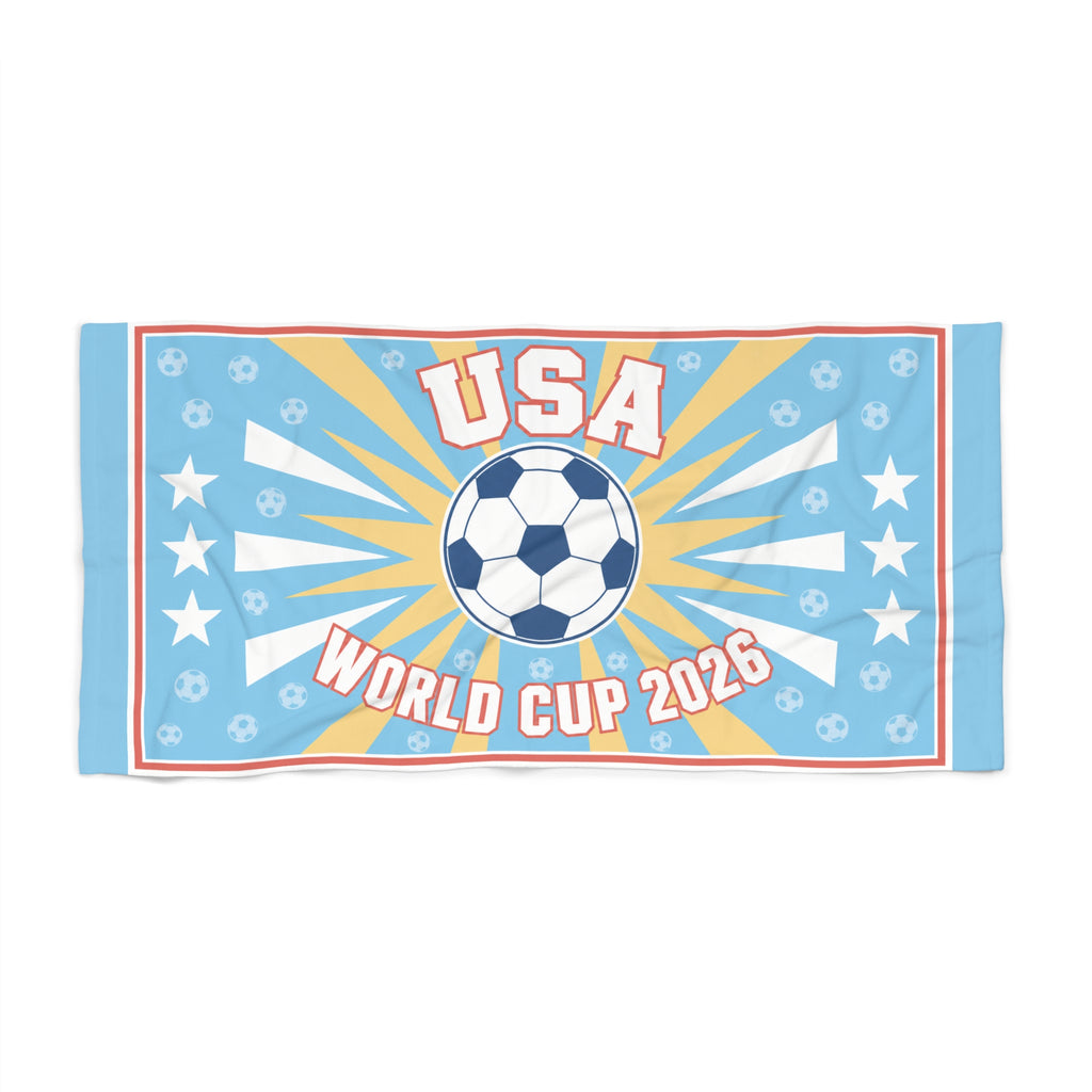 USA World Cup 2026 Soccer Beach Towel