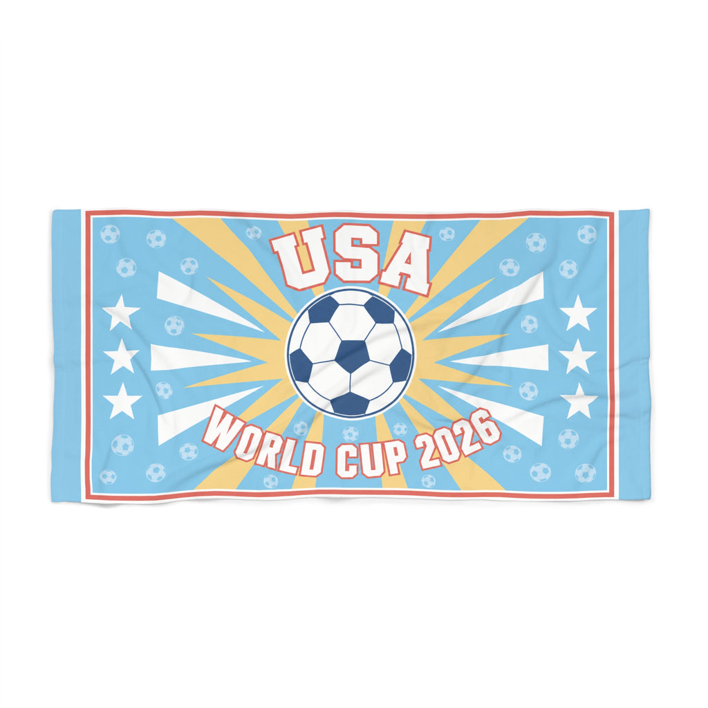 USA World Cup 2026 Soccer Beach Towel