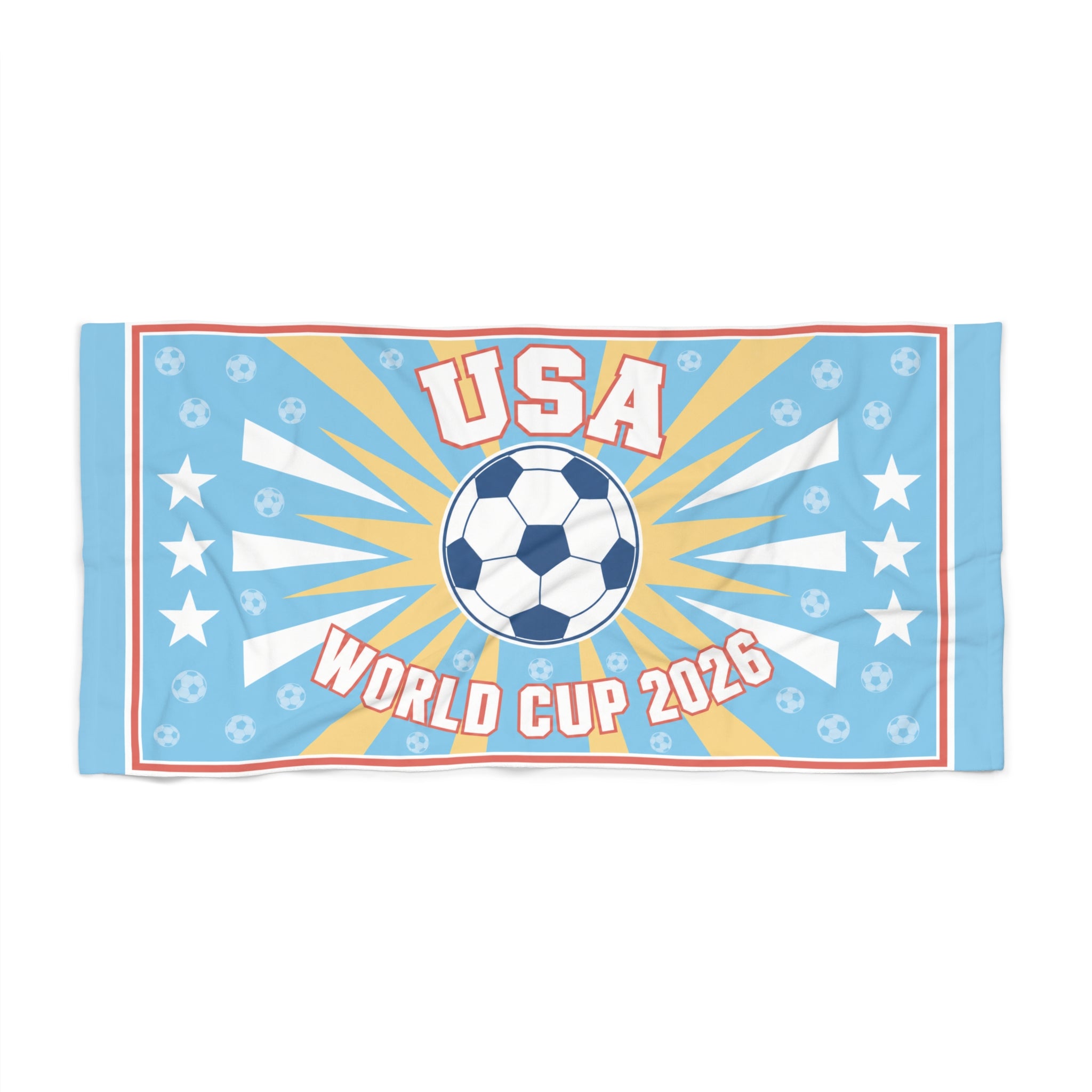 USA World Cup 2026 Soccer Beach Towel