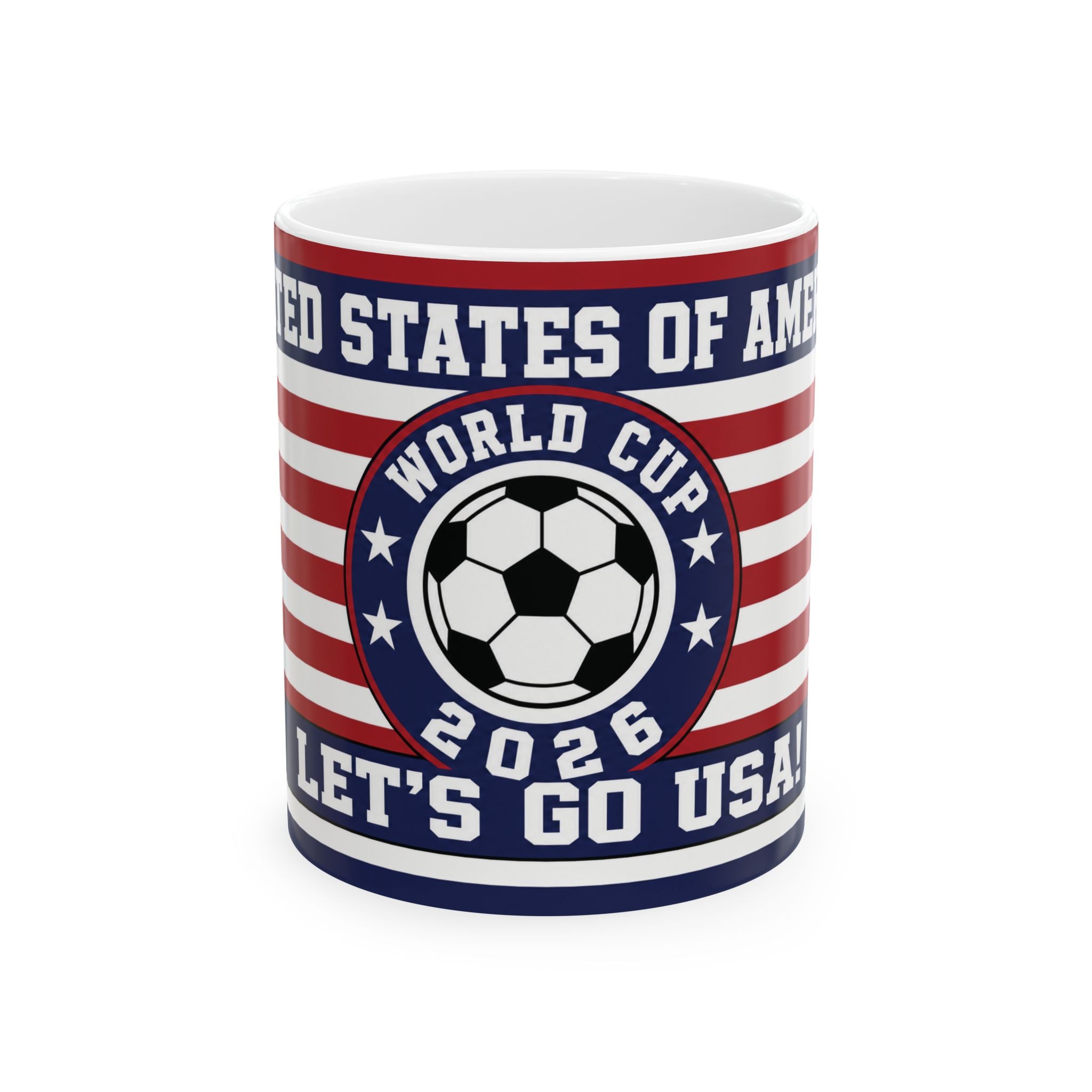 USA World Cup 2026 Soccer Mug —  11oz/15oz Coffee Cup