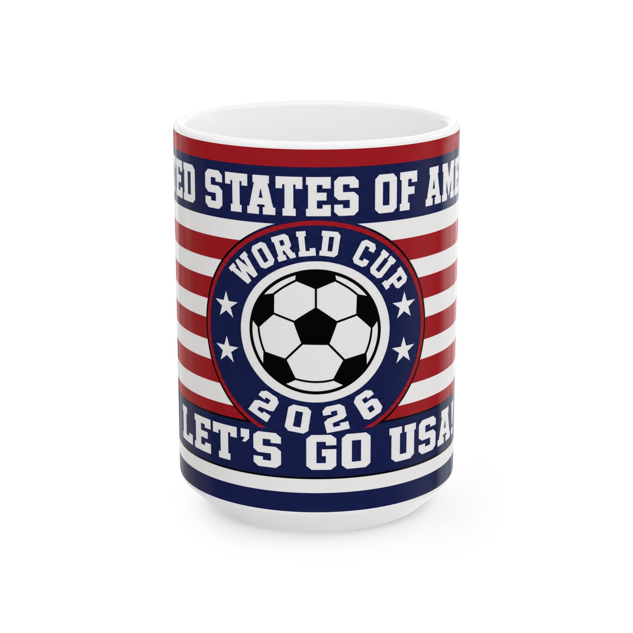 USA World Cup 2026 Soccer Mug —  11oz/15oz Coffee Cup
